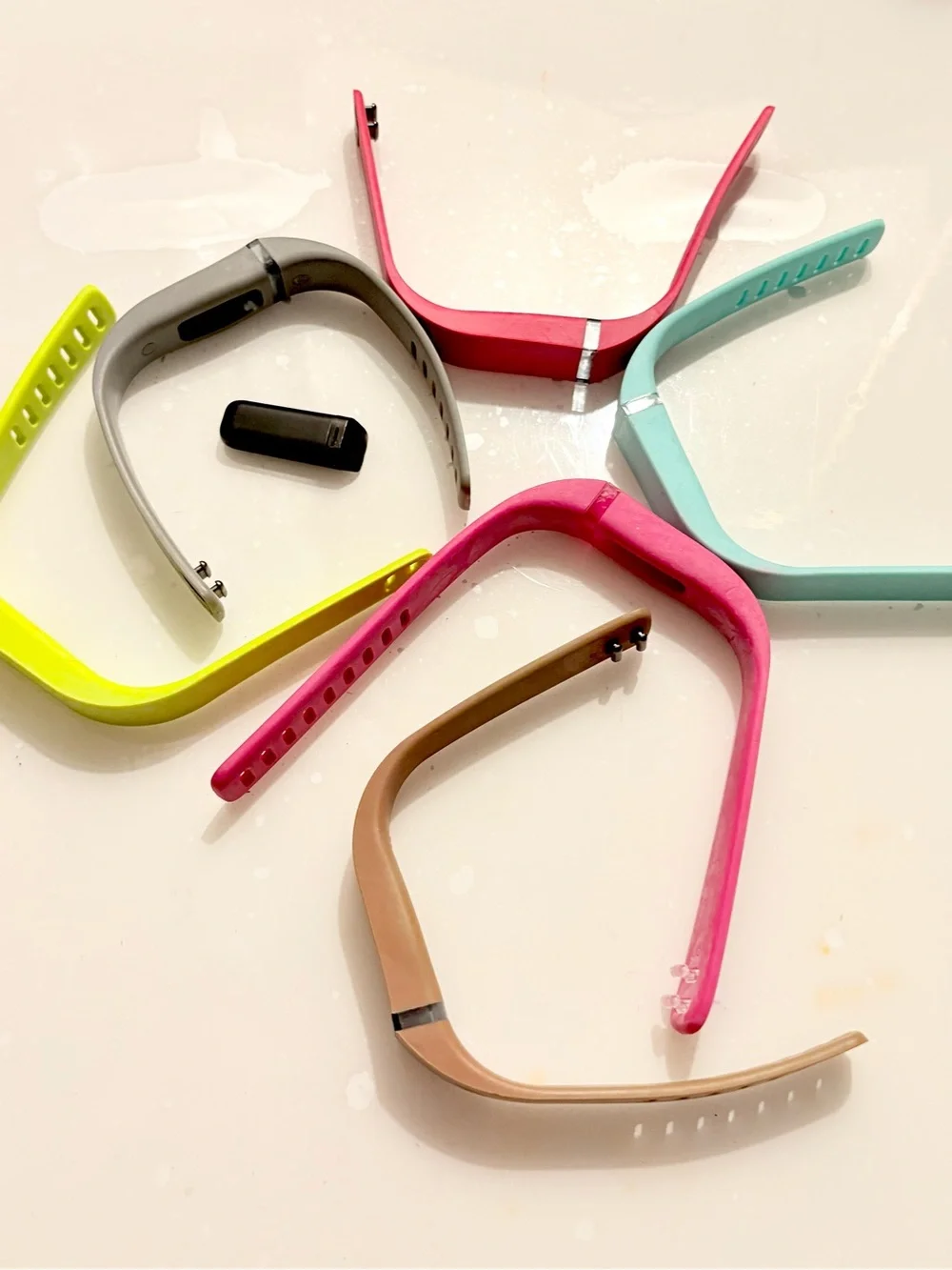 6 Replacement Silicone Bands for Fitness Tracker - Includes the Tracker
